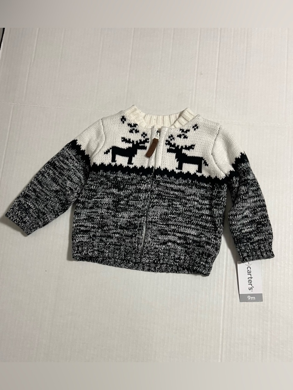 🆕CARTER’S - 9M - NWT - 4+PCS - INFANT BOYS MOOSE KNIT CLOTHING & ACCESSORIES LOT - Picture 2 of 16